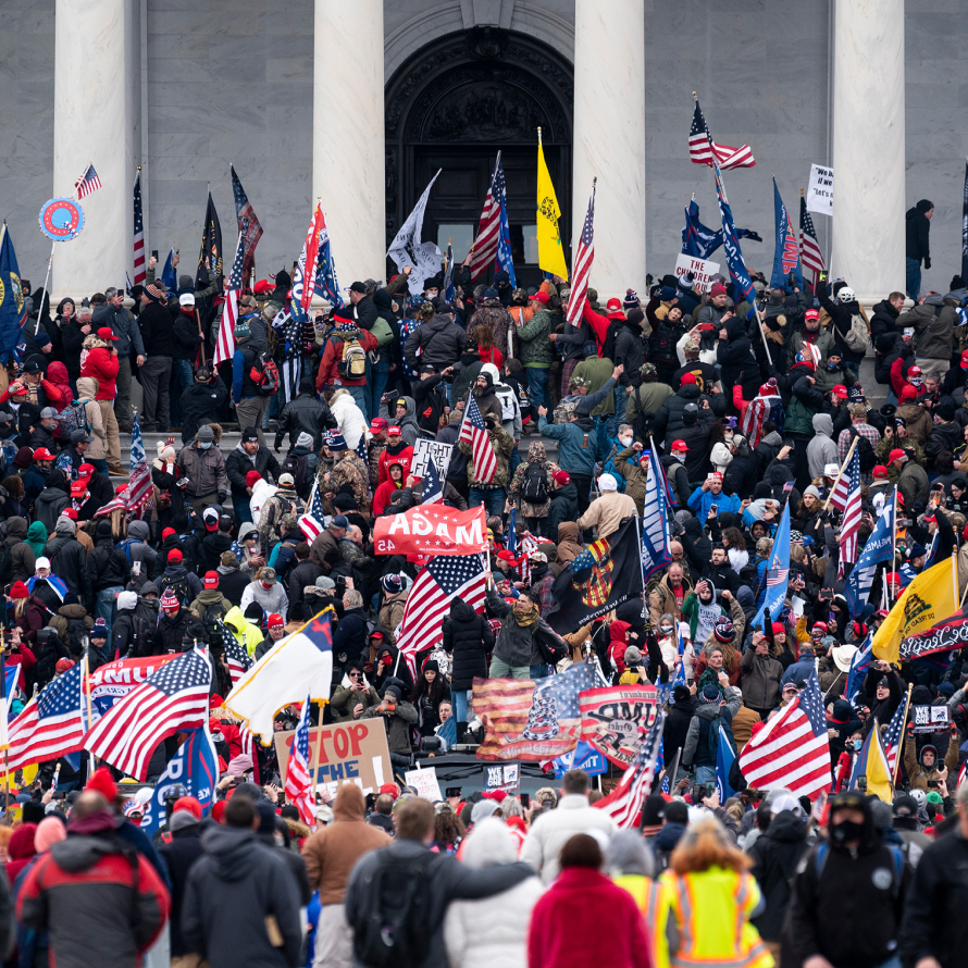 Trump supporters overrun the U.S. Capitol Building on January 6