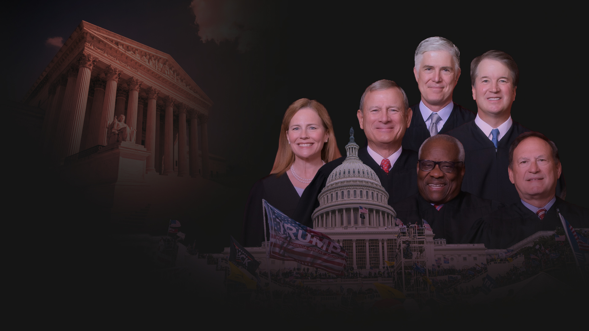 Supreme Court Justices behind the January 6 Capitol riot